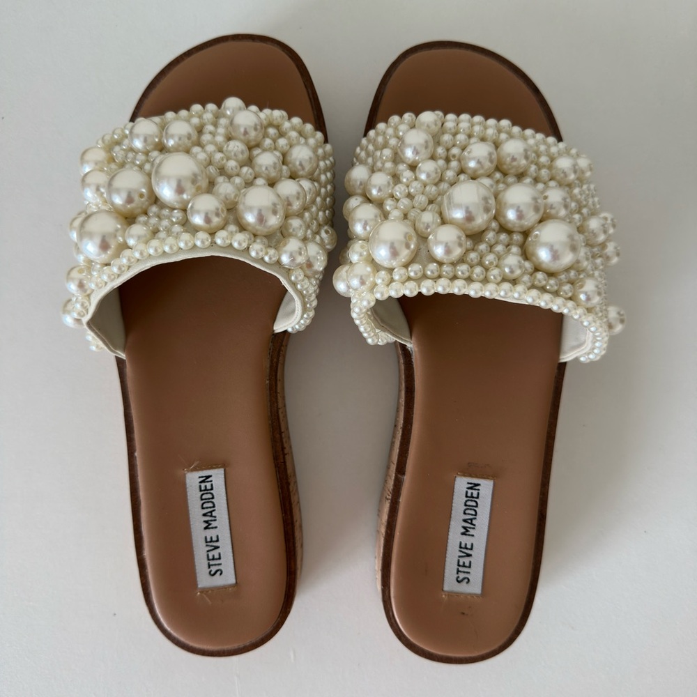 Steve Madden Opal platform pearl sandals